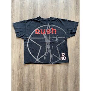 Rush Band Tee AOP Tour Concert Promo Black 3XL Shirt Music 40 Years Celebration